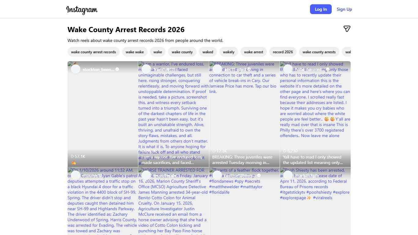 Wake County Arrest Records 2026