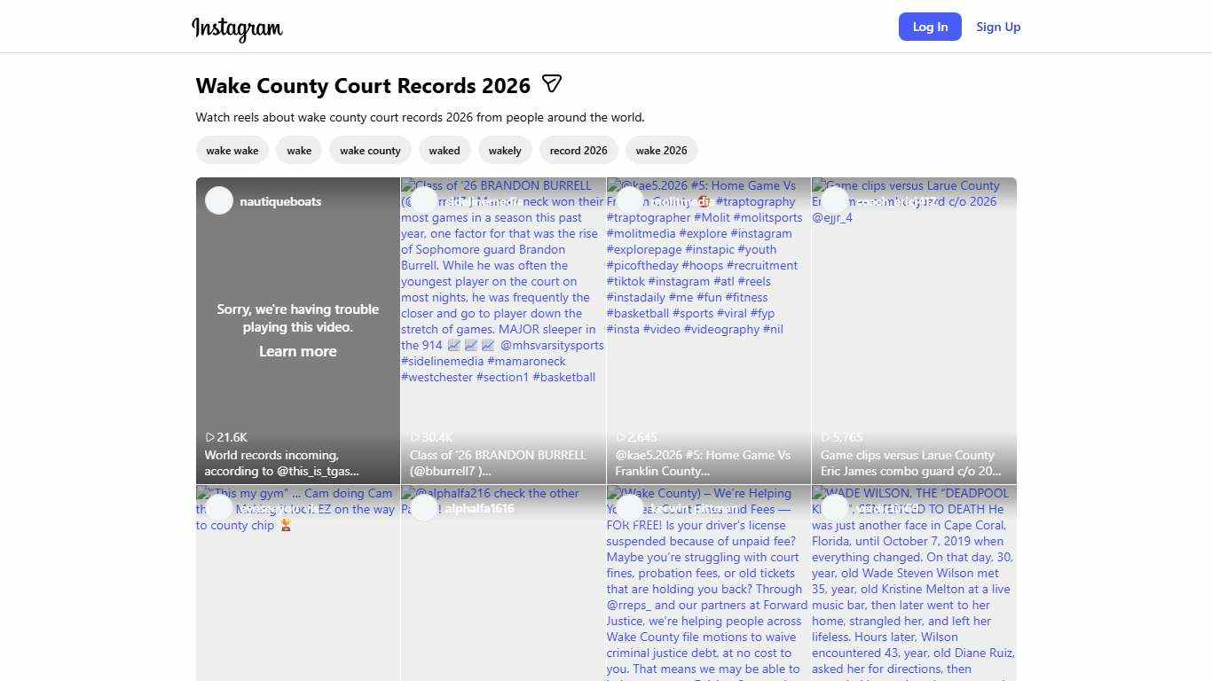 Wake County Court Records 2026
